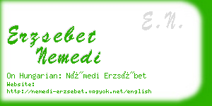 erzsebet nemedi business card